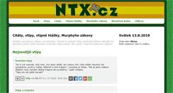 Desktop Screenshot of ntx.cz